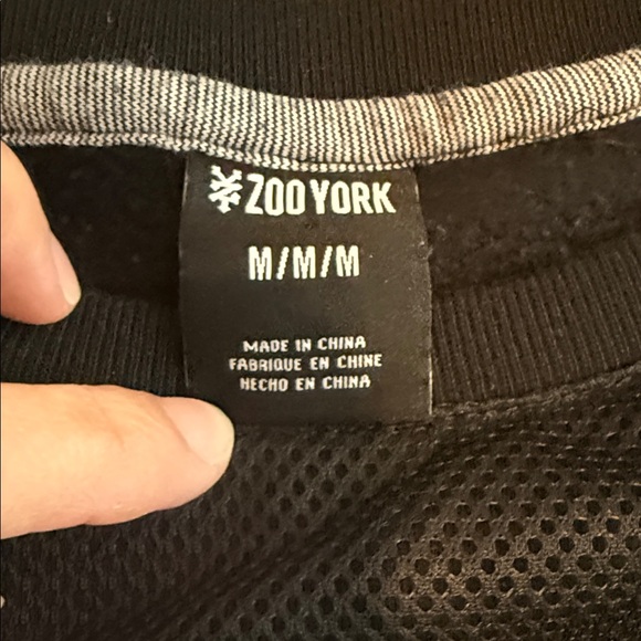 Zoo York Black and White Crewneck Sweater - Picture 2 of 4